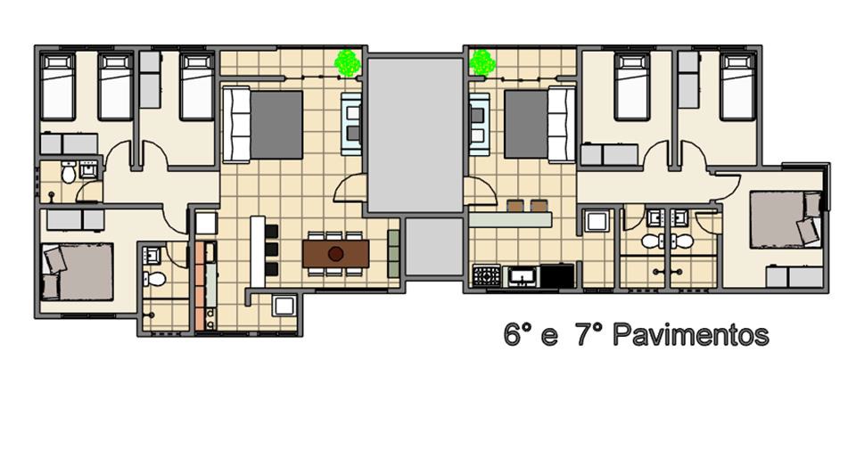 Apartamento à venda com 3 quartos, 63m² - Foto 2