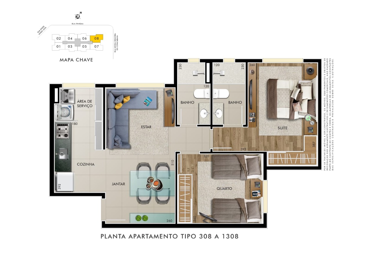 Apartamento à venda com 2 quartos, 54m² - Foto 18