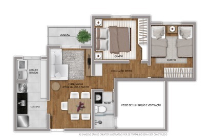 Apartamento à venda com 2 quartos, 50m² - Foto 7