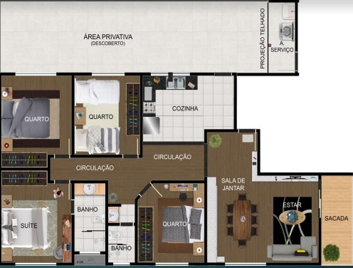 Apartamento à venda com 4 quartos, 176m² - Foto 2