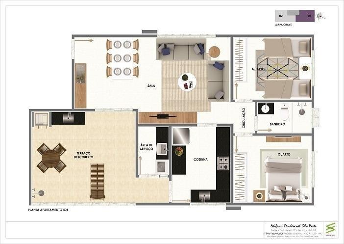 Apartamento à venda com 2 quartos, 50m² - Foto 10