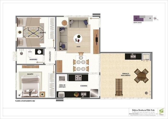 Apartamento à venda com 2 quartos, 50m² - Foto 8