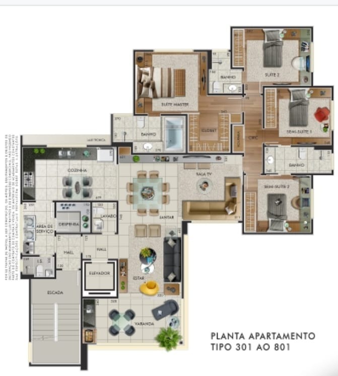 Apartamento à venda com 4 quartos, 157m² - Foto 3