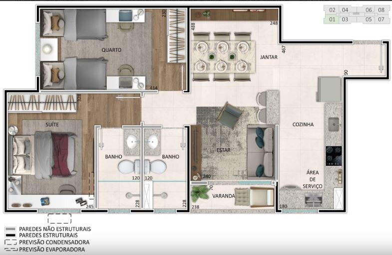 Apartamento à venda com 2 quartos, 50m² - Foto 21