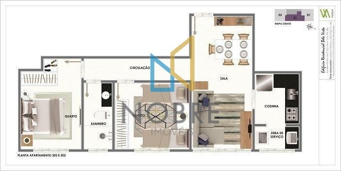 Apartamento à venda com 2 quartos, 55m² - Foto 11