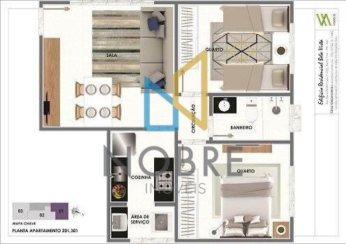 Apartamento à venda com 2 quartos, 55m² - Foto 12