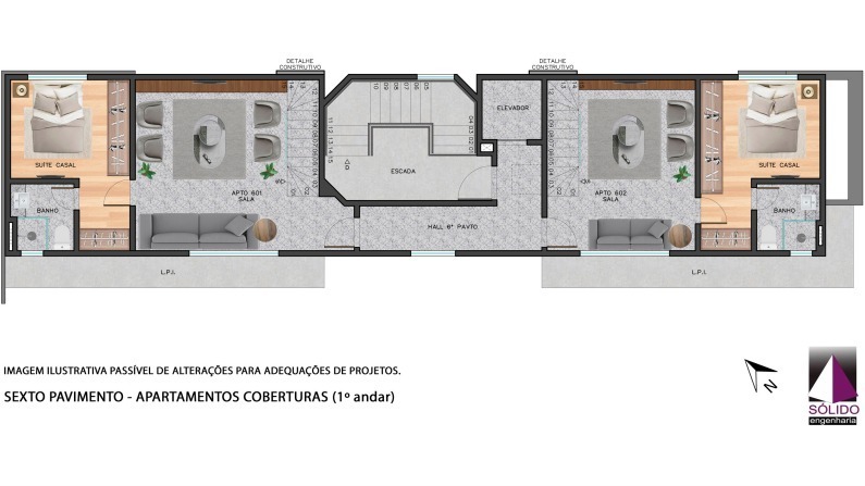 Cobertura à venda com 1 quarto, 20m² - Foto 3