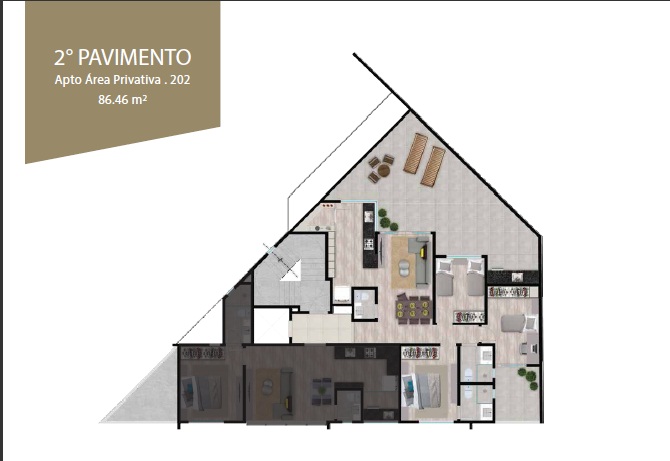 Apartamento à venda com 3 quartos, 73m² - Foto 12