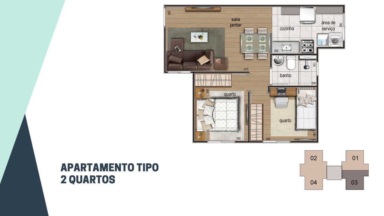 Apartamento à venda com 2 quartos, 43m² - Foto 5