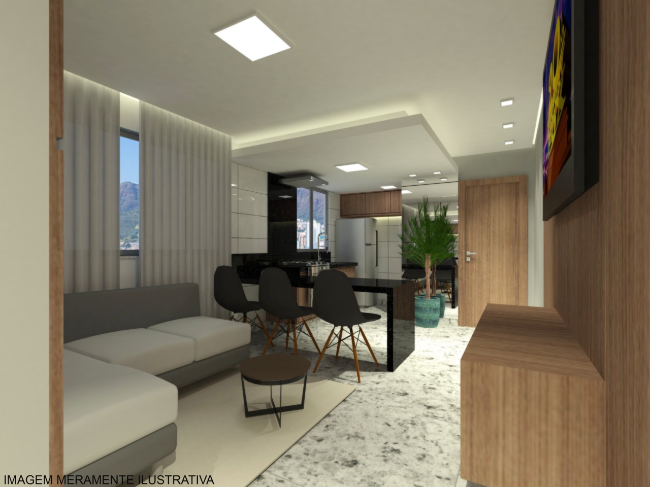 Apartamento à venda com 2 quartos, 54m² - Foto 2