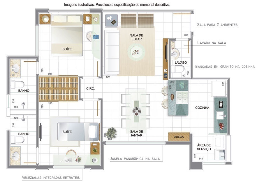 Apartamento à venda com 2 quartos, 67m² - Foto 17