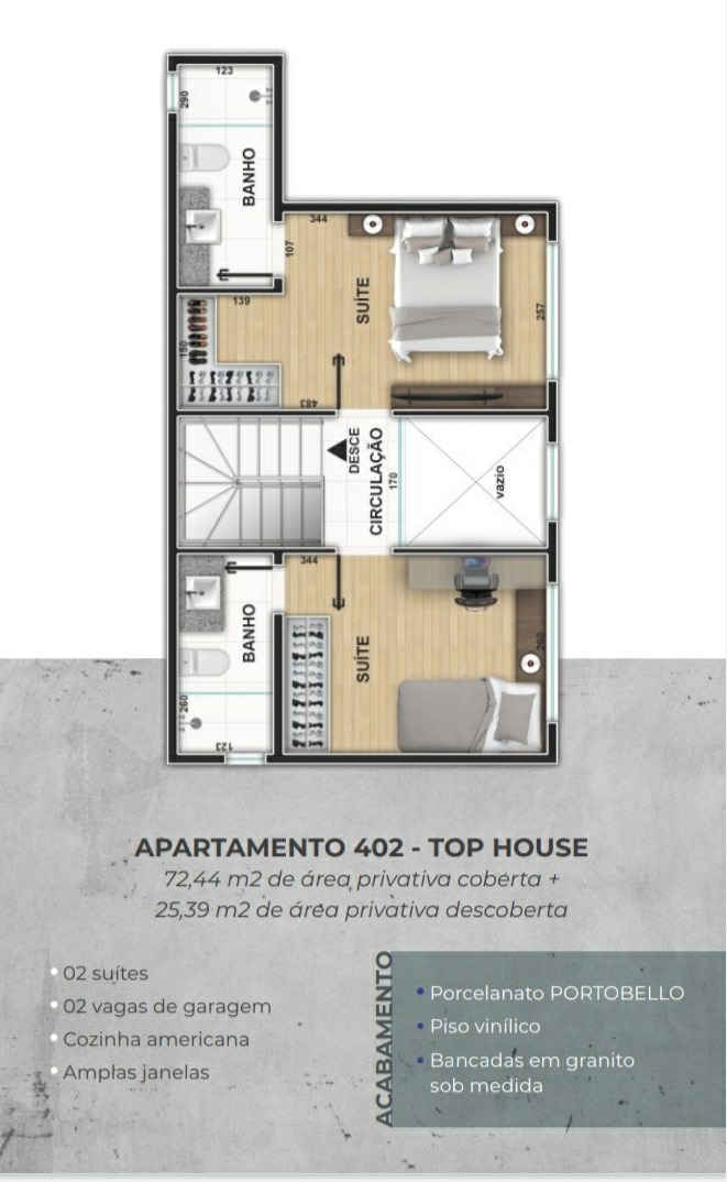 Apartamento à venda com 1 quarto, 40m² - Foto 2