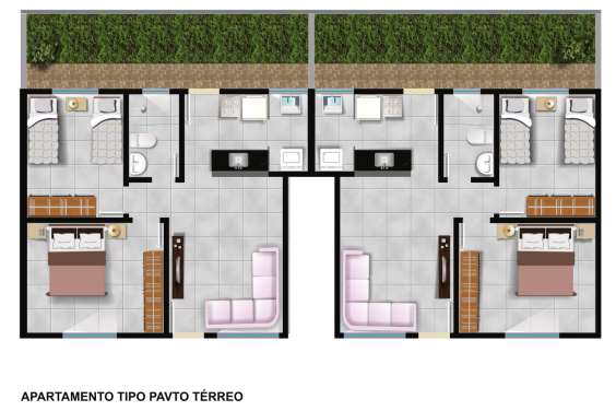 Apartamento à venda com 2 quartos, 48m² - Foto 2