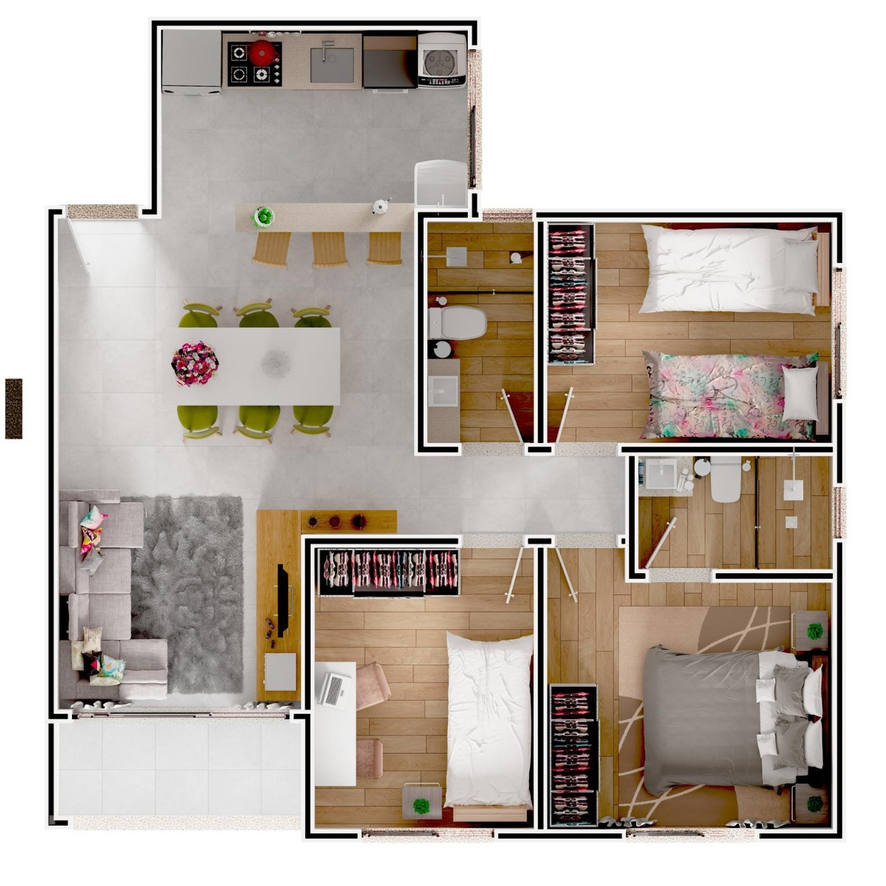 Apartamento à venda com 3 quartos, 72m² - Foto 10