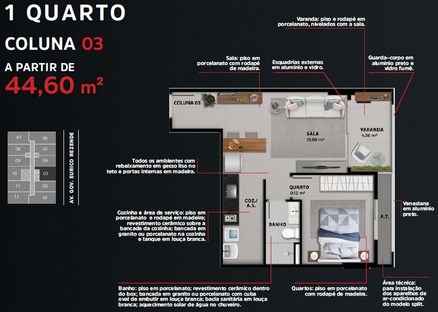 Apartamento à venda com 1 quarto, 40m² - Foto 20