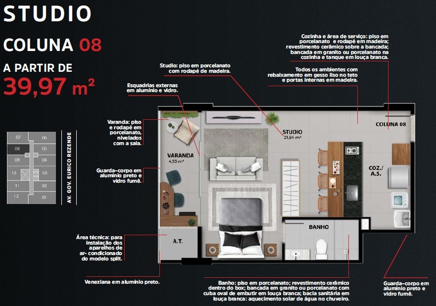 Apartamento à venda com 1 quarto, 40m² - Foto 25