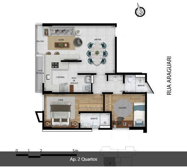 Apartamento à venda com 2 quartos, 1200m² - Foto 19