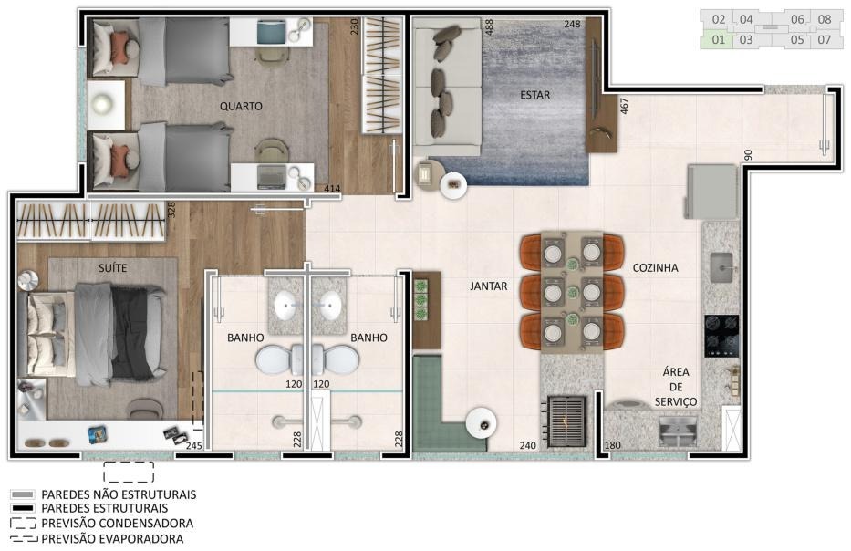 Apartamento à venda com 2 quartos, 50m² - Foto 22