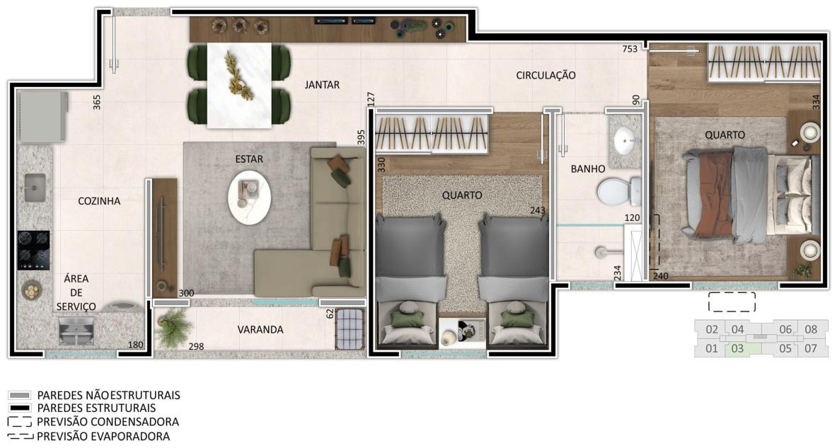 Apartamento à venda com 2 quartos, 50m² - Foto 23