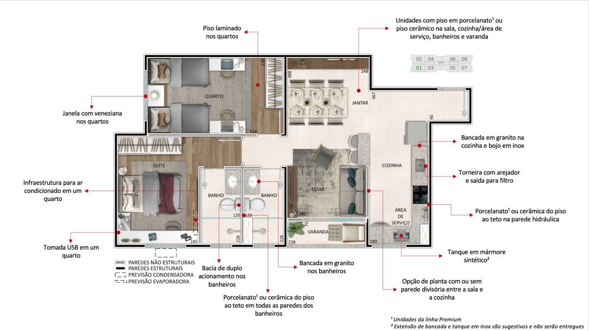 Apartamento à venda com 2 quartos, 50m² - Foto 24