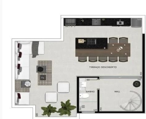 Cobertura à venda com 2 quartos, 720m² - Foto 8