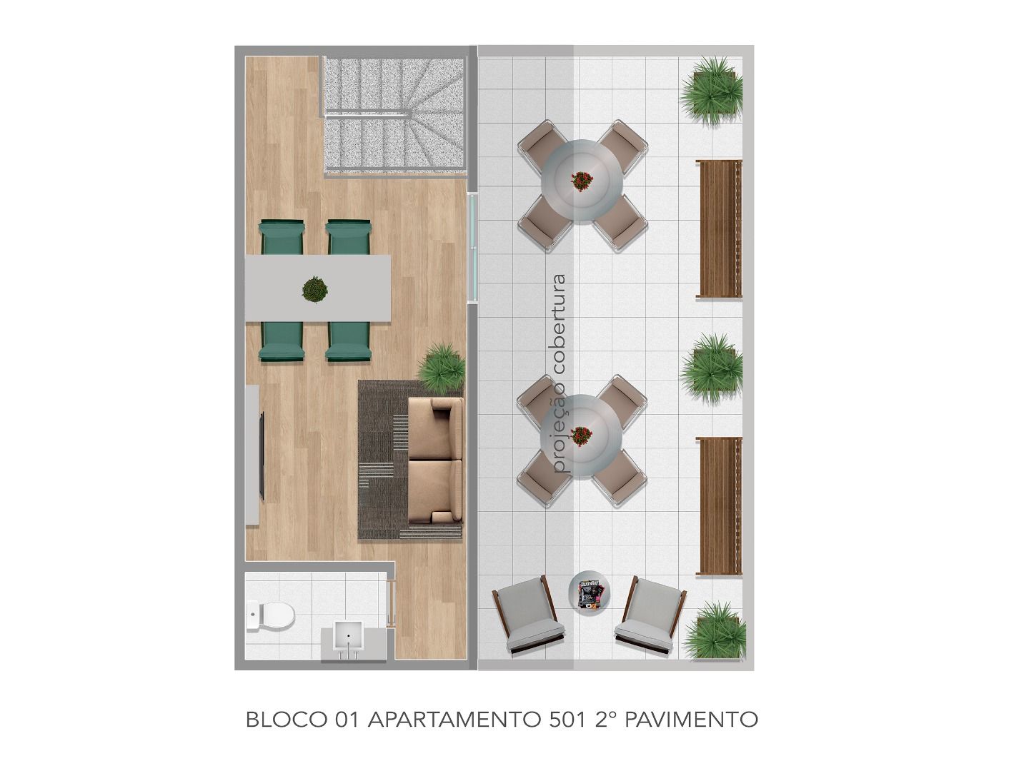 Cobertura à venda com 2 quartos, 71m² - Foto 3