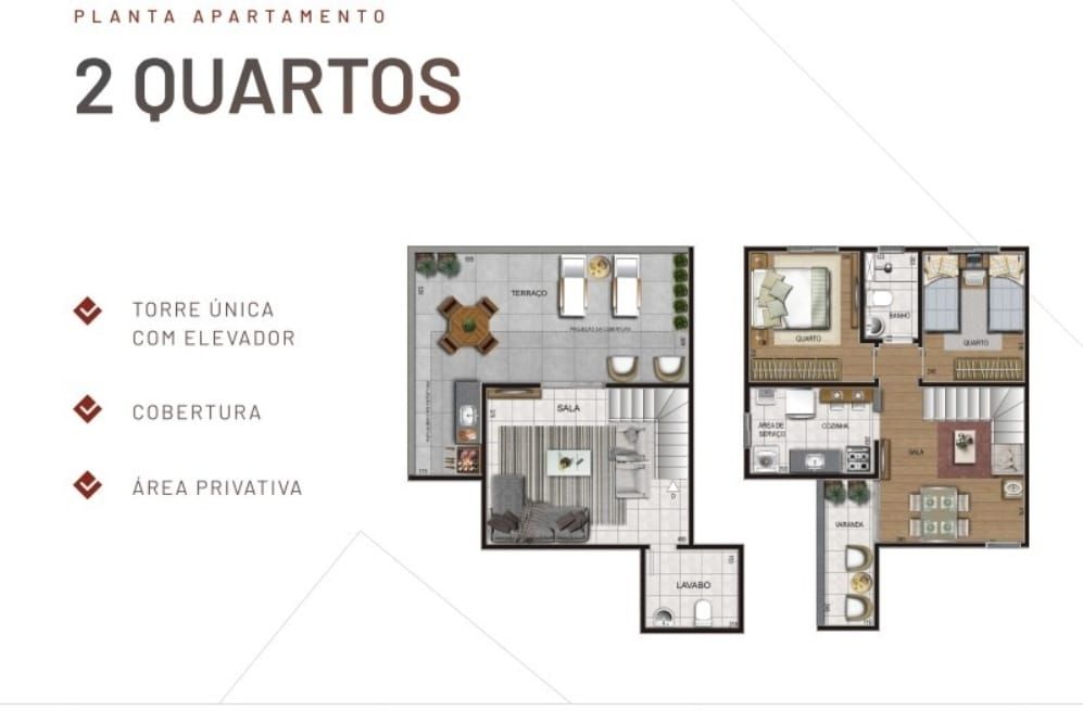 Apartamento à venda com 2 quartos, 46m² - Foto 7