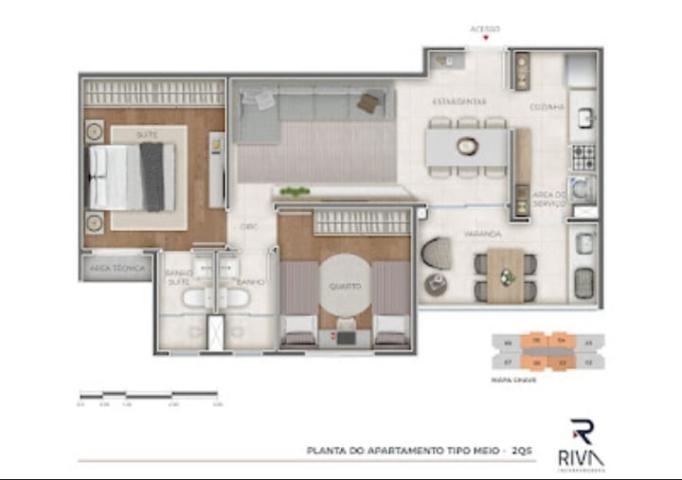 Apartamento à venda com 3 quartos, 79m² - Foto 2