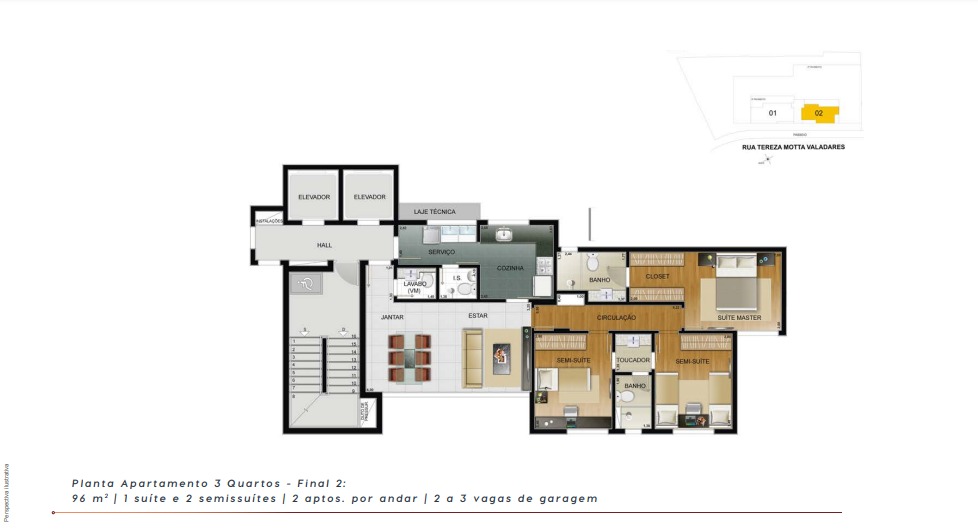 Apartamento à venda com 3 quartos, 96m² - Foto 16