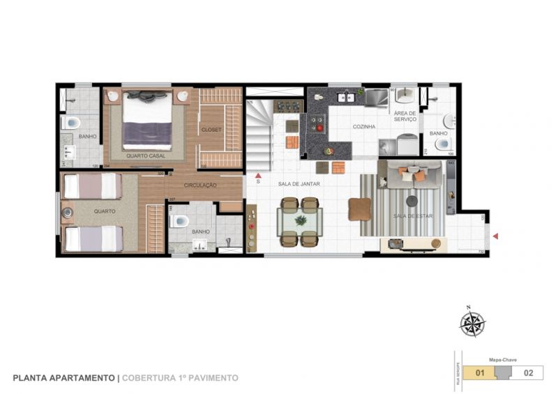 Apartamento à venda com 2 quartos, 69m² - Foto 11