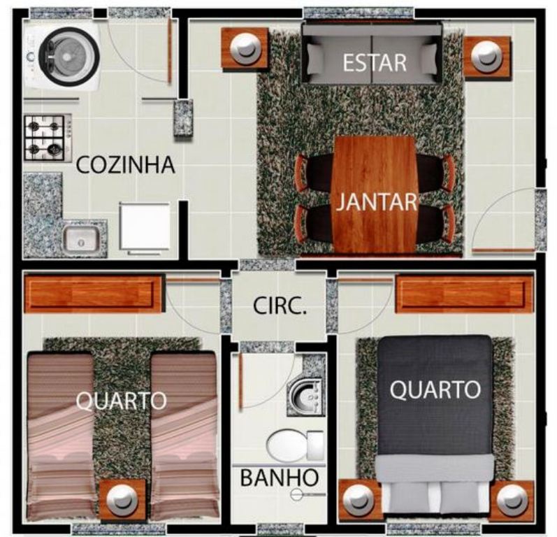 Apartamento à venda com 2 quartos, 45m² - Foto 6