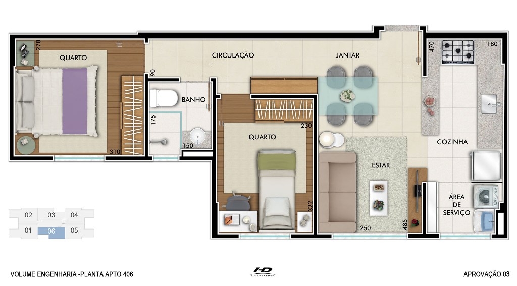 Apartamento à venda com 3 quartos, 51m² - Foto 11