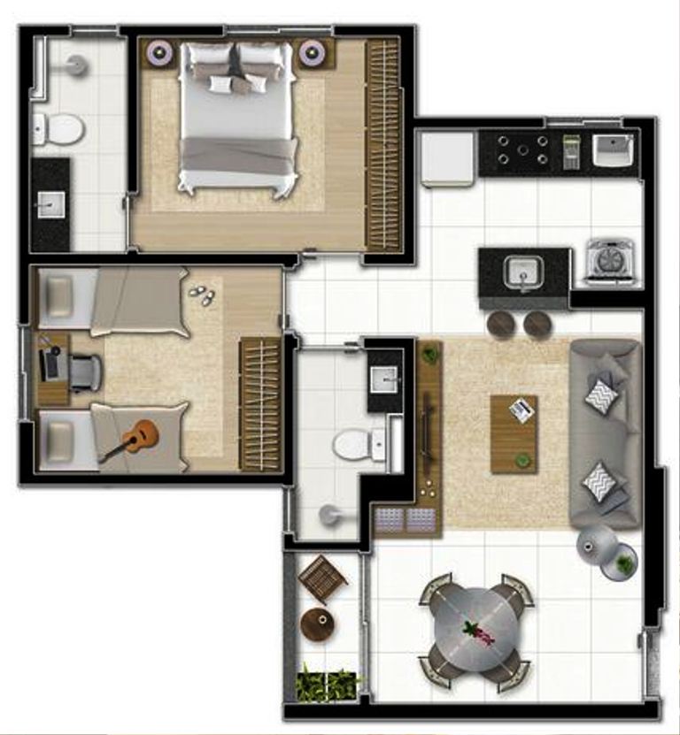 Apartamento à venda com 2 quartos, 54m² - Foto 7