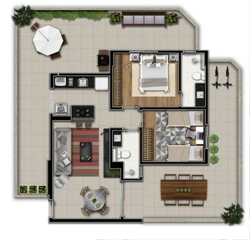 Apartamento à venda com 2 quartos, 54m² - Foto 8