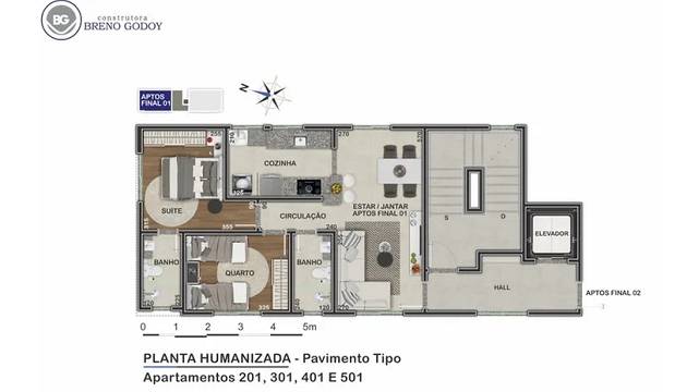 Apartamento à venda com 2 quartos, 54m² - Foto 3