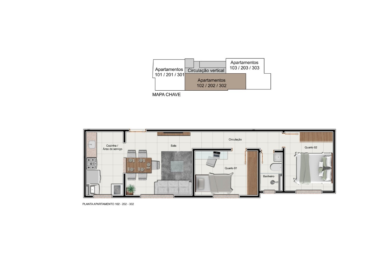 Apartamento à venda com 2 quartos, 594m² - Foto 3