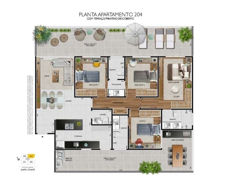 Apartamento à venda com 4 quartos, 103m² - Foto 3