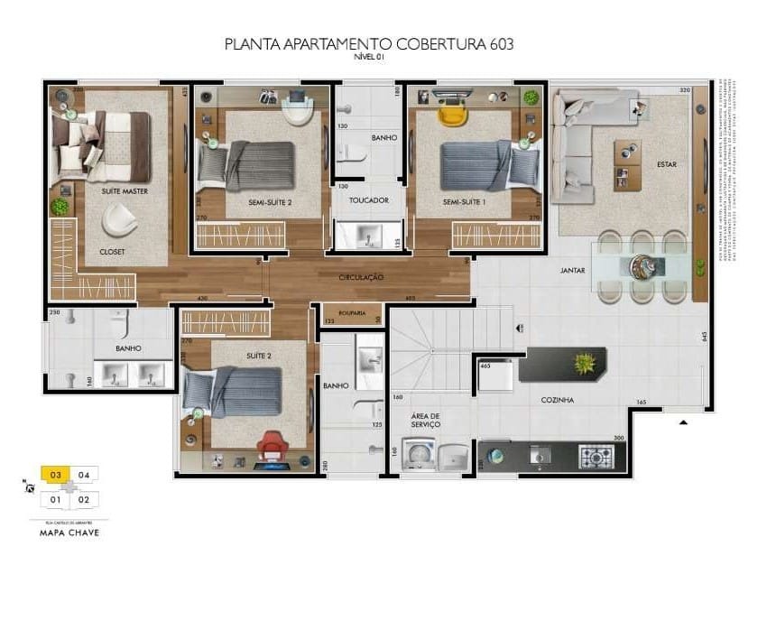 Cobertura à venda com 4 quartos, 135m² - Foto 10