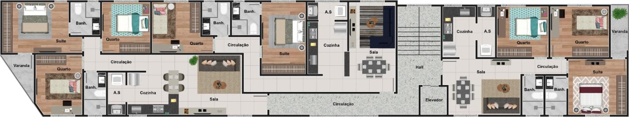 Apartamento à venda com 3 quartos, 73m² - Foto 4