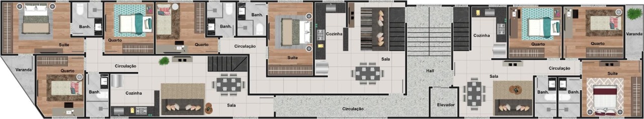 Apartamento à venda com 3 quartos, 73m² - Foto 5