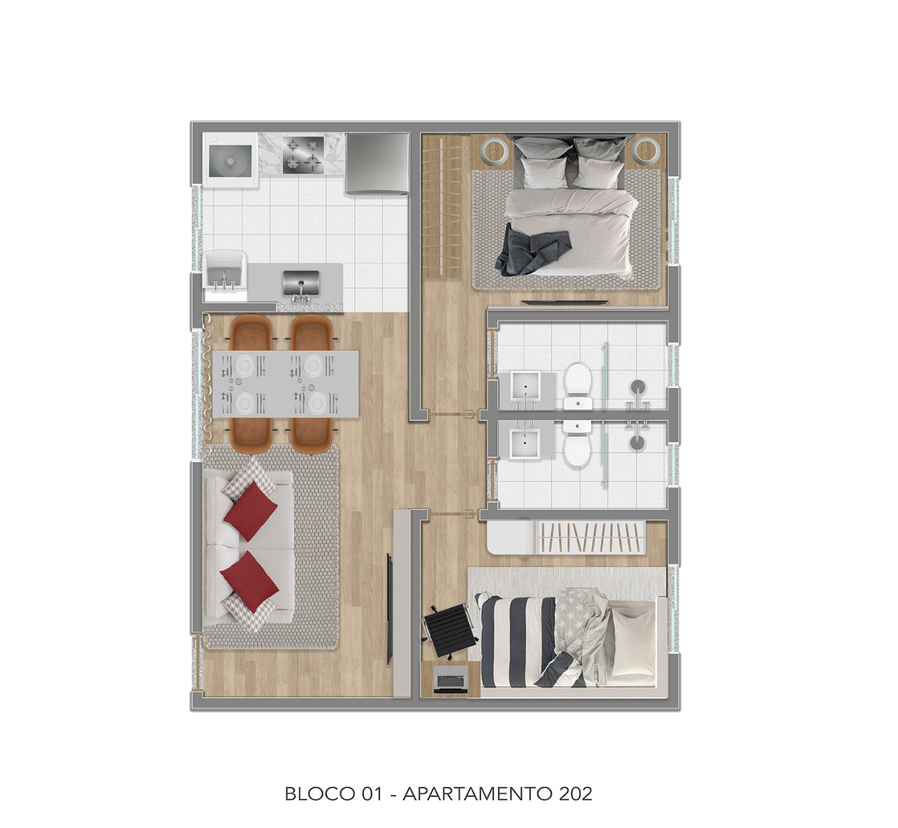 Apartamento à venda com 2 quartos, 52m² - Foto 10