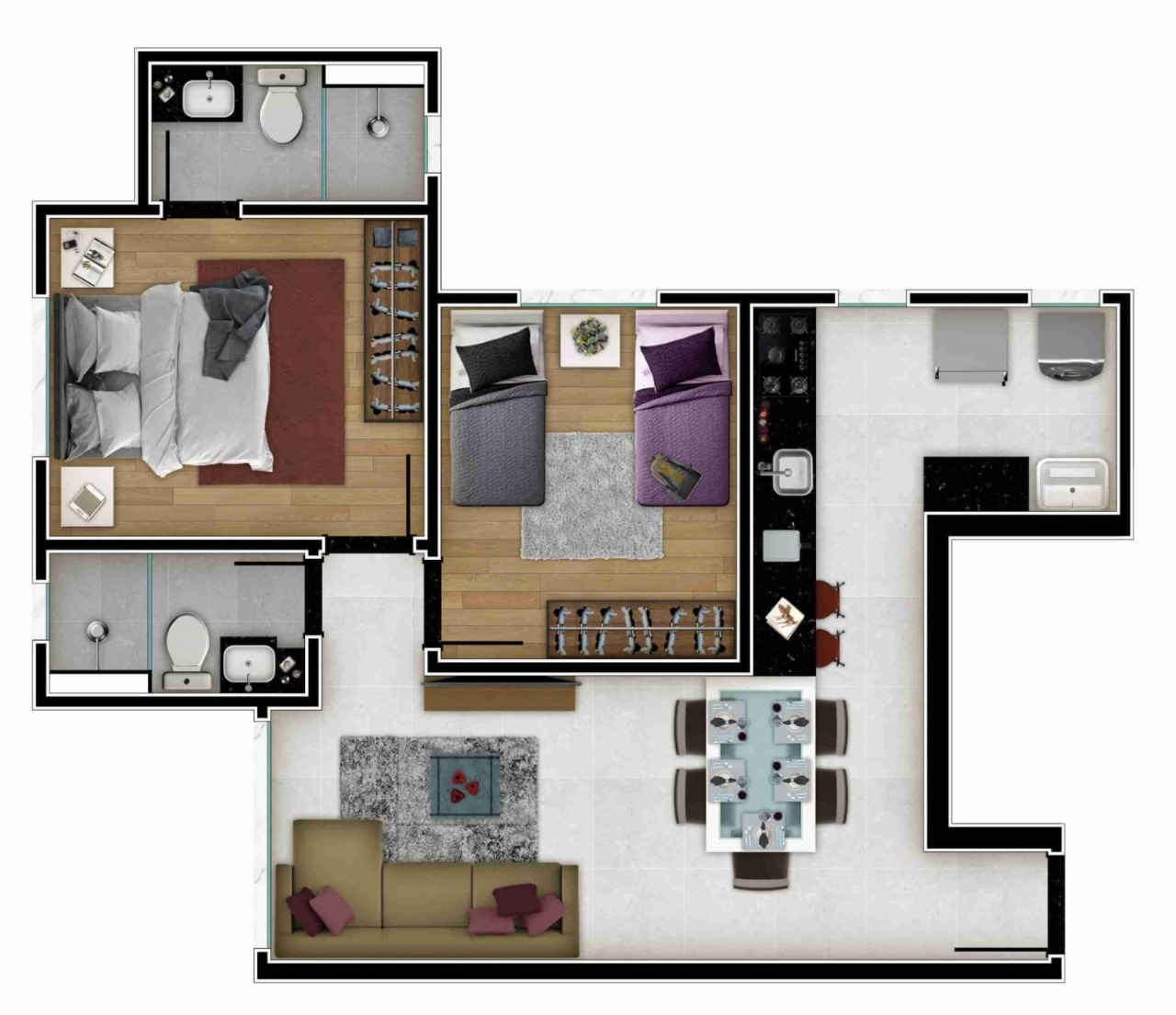 Apartamento à venda com 2 quartos, 97m² - Foto 4