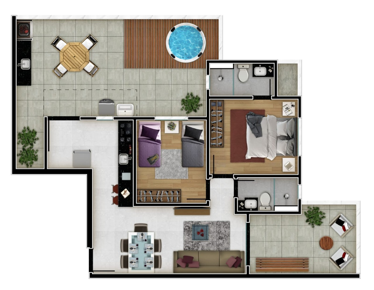 Apartamento à venda com 2 quartos, 97m² - Foto 7