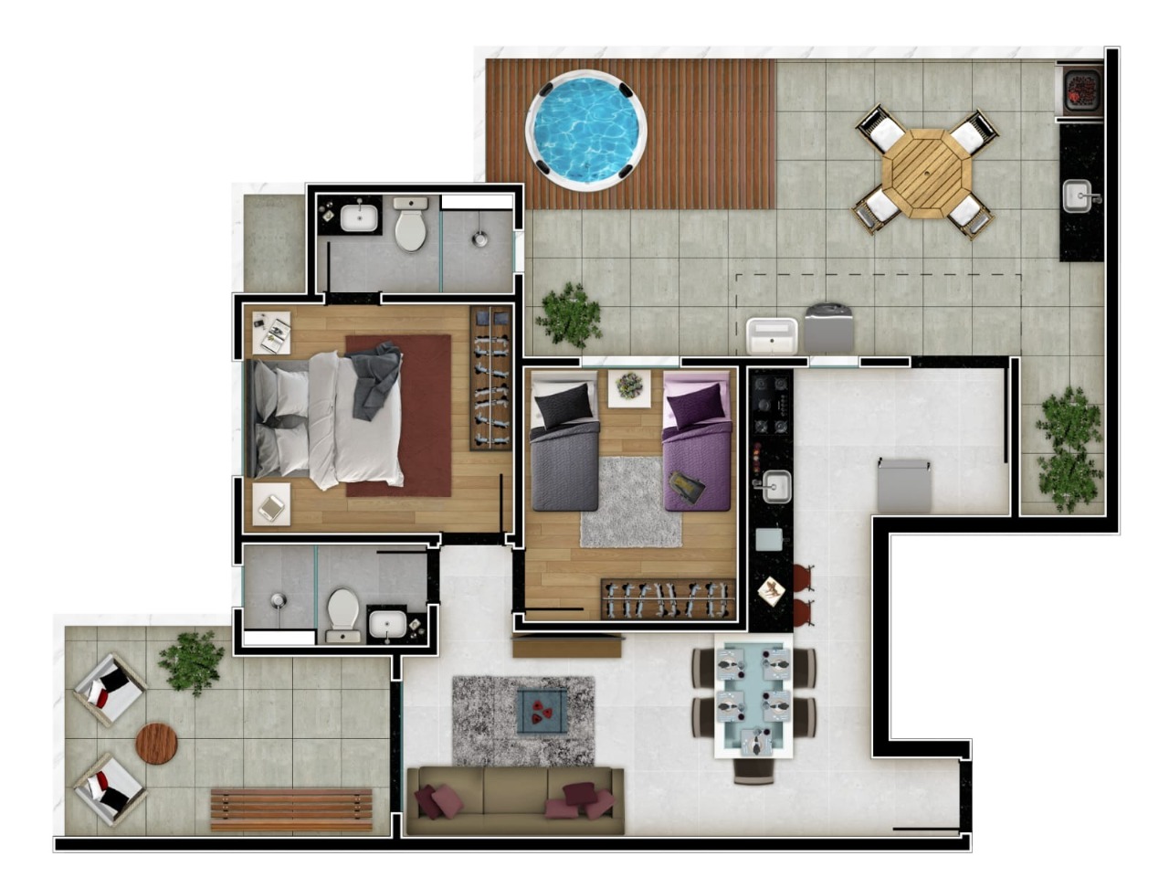 Apartamento à venda com 2 quartos, 97m² - Foto 8