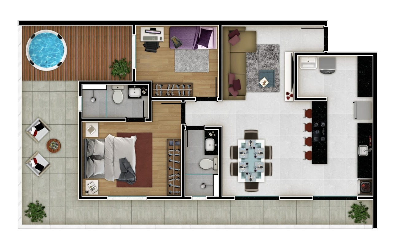 Apartamento à venda com 2 quartos, 97m² - Foto 9