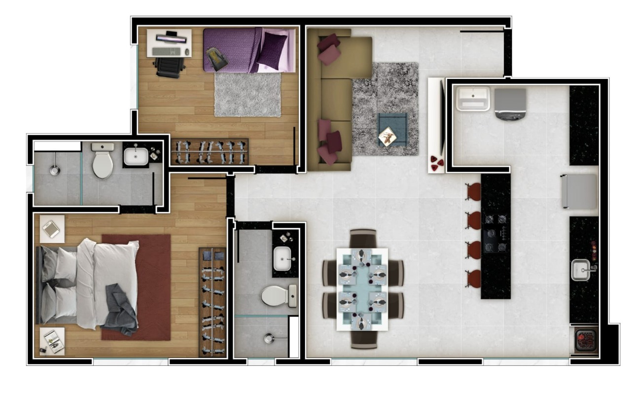 Apartamento à venda com 2 quartos, 95m² - Foto 5