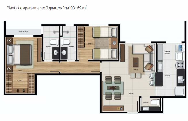 Apartamento à venda com 2 quartos, 69m² - Foto 24