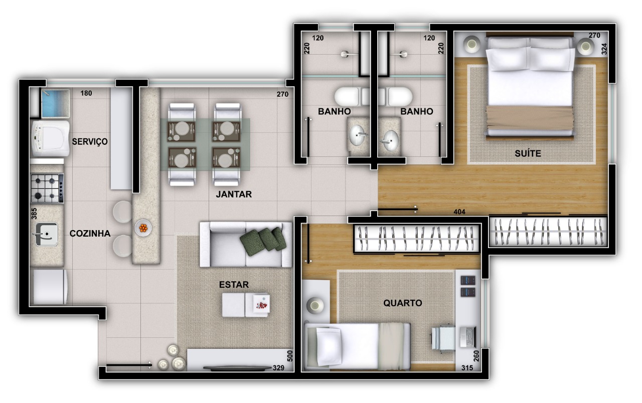 Apartamento à venda com 3 quartos, 70m² - Foto 6