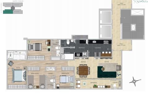 Apartamento à venda com 4 quartos, 131m² - Foto 4