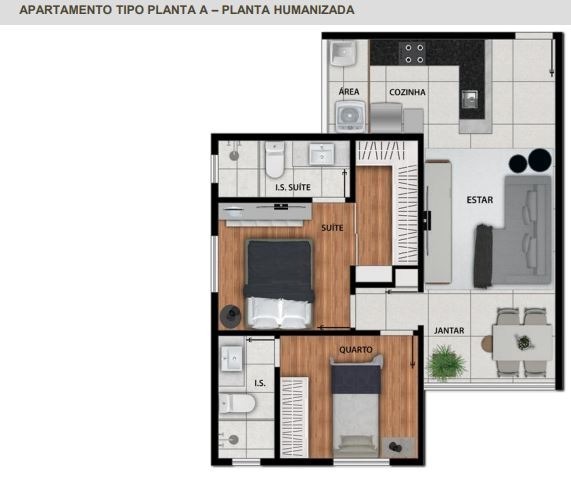 Apartamento à venda com 2 quartos, 57m² - Foto 8